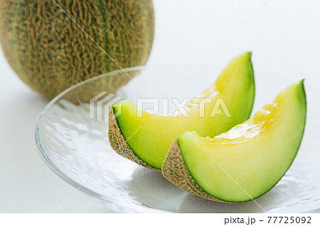 メロン カットフルーツ デザート 果物 贈答品 お中元 贈答の写真素材