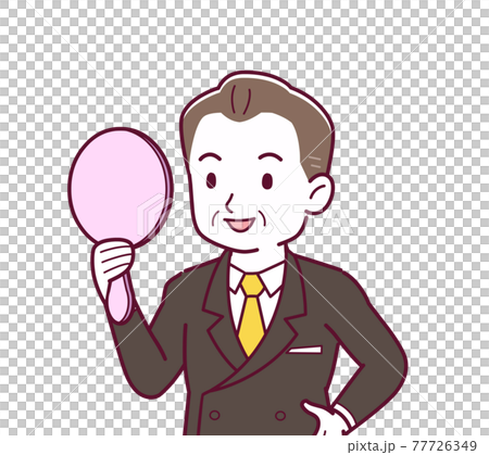 お金持ちのような社長のイラスト素材