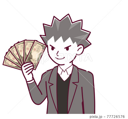 悪い詐欺師のイラストのイラスト素材
