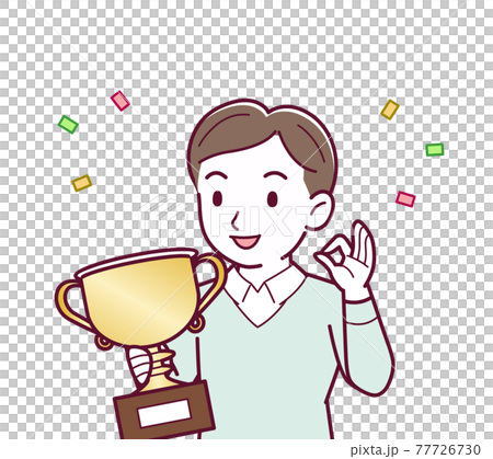 Illustration of a gentle dad 77726730