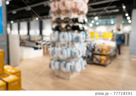 Abstract blur background furniture store on sale 77728591