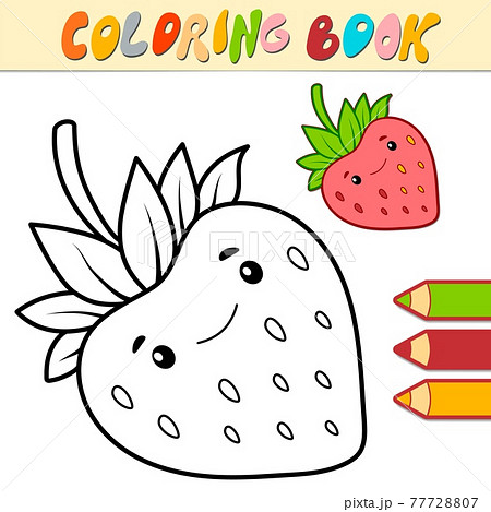  Strawberry: Coloring Book for Kids and Adult with Fun, Easy,  and Relaxing (Strawberry Coloring Book): 9798437933206: Coloring, Poribesh:  Books