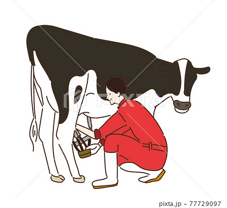農業女子 酪農女子 酪農 女性 イラスト 牛乳 農業女子 酪農女子 酪農 女性 イラスト 牛乳 77729097