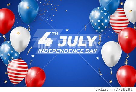 July, 4 Independence Day in USA Background. Can Be Used as Banner or Poster. Vector Illustration July, 4 Independence Day in USA Background. Can Be Used as Banner or Poster. Vector Illustration 77729289