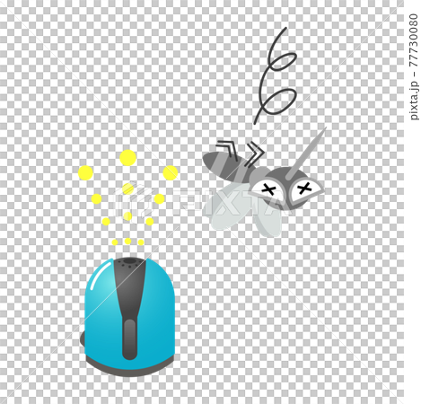 殺蟲劑和蚊子的插圖圖像 77730080