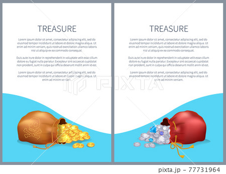 Treasure Posters with Bags Shiny Diamonds and Gold Treasure Posters with Bags Shiny Diamonds and Gold 77731964