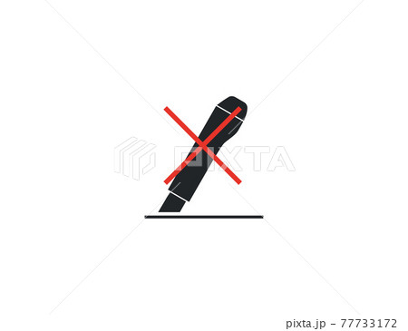 Do not cut, knife, warning icon. Vector illustration. Do not cut, knife, warning icon. Vector illustration. 77733172