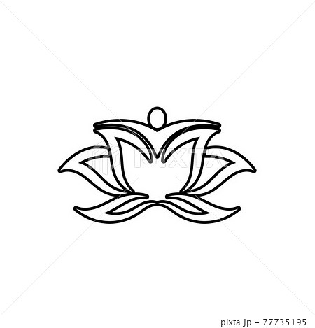 Beauty Vector lotus icon 77735195