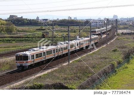東海道本線を走る313系300番台電車 東海道本線を走る313系300番台電車 77736474