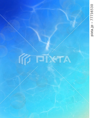 泡立つ碧い海の波紋の背景素材イラストのイラスト素材
