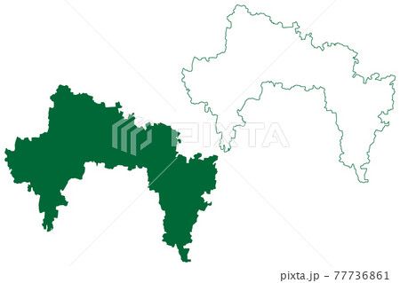 Bangalore Rural Areas Map Bangalore Rural District (Karnataka State,... - Stock Illustration  [77736861] - Pixta