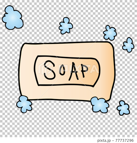 泡立った石鹸のイラスト 77737296