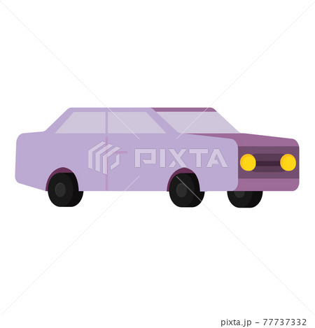 Isolated 3d light purple car icon 77737332