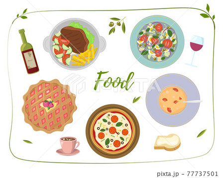 Food vegetables set 77737501