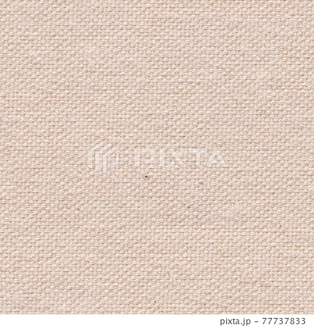 New coton canvas texture in elegant light beige color for your unique design. Seamless pattern background. 77737833