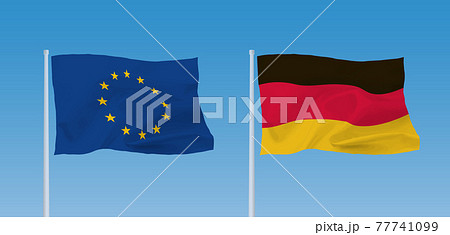 EUとドイツの旗