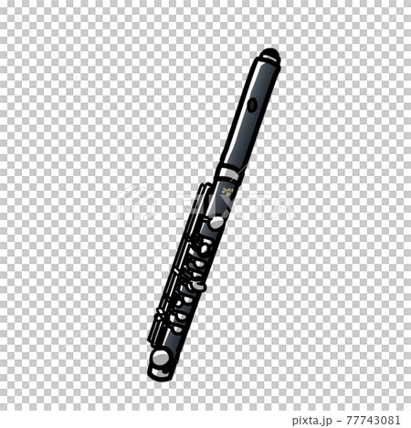逼真的短笛插圖 逼真的短笛插圖 77743081