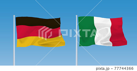 ドイツとイタリアの国旗