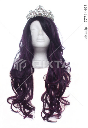 Black and Red Long Wig Black and Red Long Wig 77744493