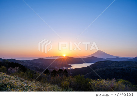箱根・大観山の夕暮れ 箱根・大観山の夕暮れ 77745151