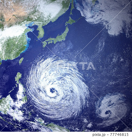 台風 台風の目の無料AI画像素材 - ID.86783｜ぱくたそ