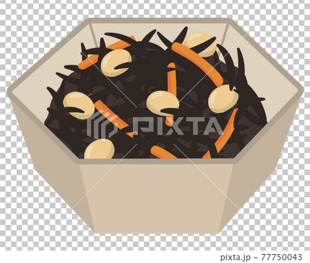 Japanese simmered hijiki seaweed Japanese simmered hijiki seaweed 77750043