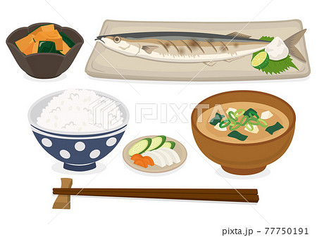 和食　焼き魚定食（さんま） 77750191