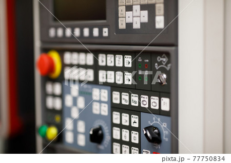 control panel of CNC metalworking lathe machine control panel of CNC metalworking lathe machine 77750834