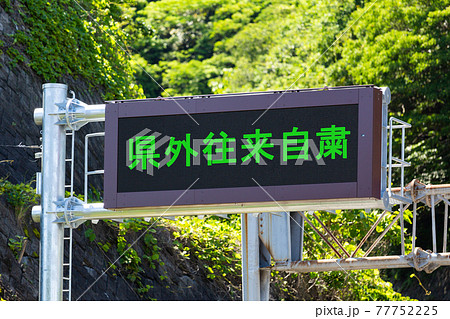 道路看板　新型コロナ対策 77752225