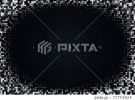 Silver glitter on black background Festive shiny background Vector eps10 77753024