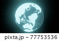 地球のイラスト　地球儀　 77753536