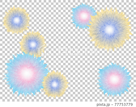 Flower illustration fireworks large flower Flower illustration fireworks large flower 77753779