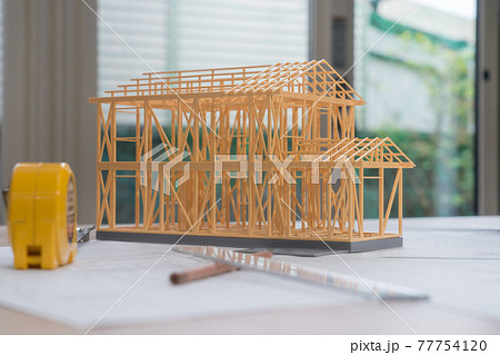 建築模型　構造　建築確認申請　設計図 77754120