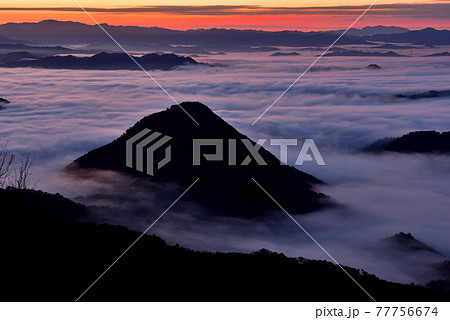 大江山からの福知山盆地の雲海 大江山からの福知山盆地の雲海 77756674