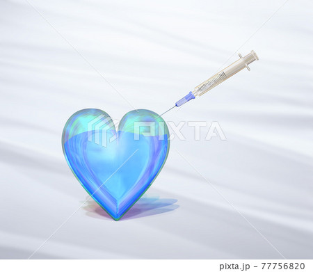 ハートマークとワクチン接種 77756820