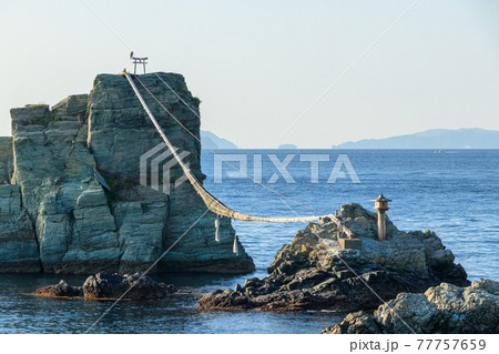 早朝のビシャゴ岩 姉妹岩 大分県佐賀関 早朝のビシャゴ岩 姉妹岩 大分県佐賀関 77757659