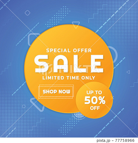 Sale banner party concept circle frame design Sale banner party concept circle frame design 77758966