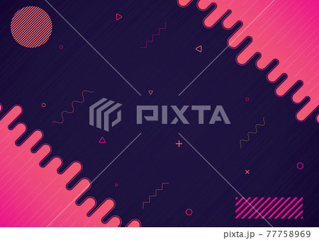 Party background wave shape geometric design 77758969