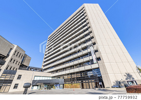 徳島県徳島市 晴天の徳島市役所 徳島県徳島市 晴天の徳島市役所 77759932