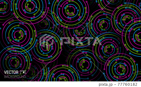 Colorful neon green blue pink circles texture background vector Colorful neon green blue pink circles texture background vector 77760182