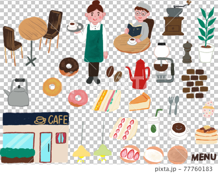 Cafe icon set Cafe icon set 77760183