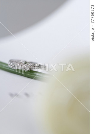 結婚指輪 リング 花 77760573