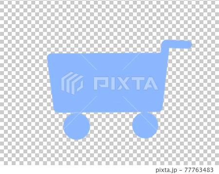 Shopping cart icon blue Shopping cart icon blue 77763483