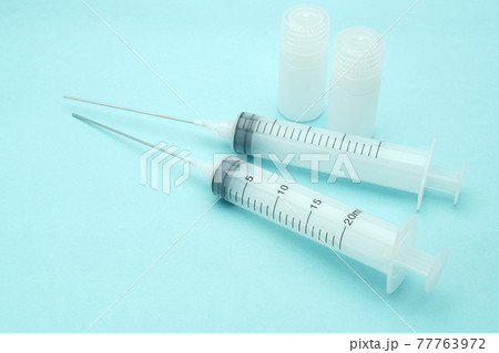 注射器・予防接種・ワクチンイメージ 77763972