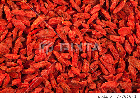 Dried goji berries as background 77765641