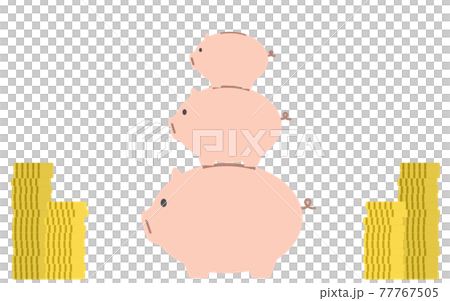 savings, saving, piggy bank - Stock Illustration [77767505] - PIXTA