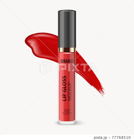 Download Vector 3d Realistic Closed Red Lip Gloss, Lip...のイラスト素材 ...