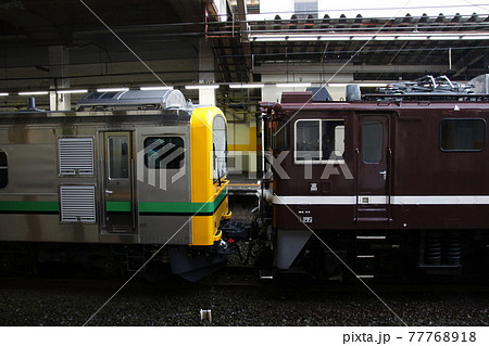 クモヤE493系による試運転列車(死重訓練) クモヤE493系による試運転列車(死重訓練) 77768918