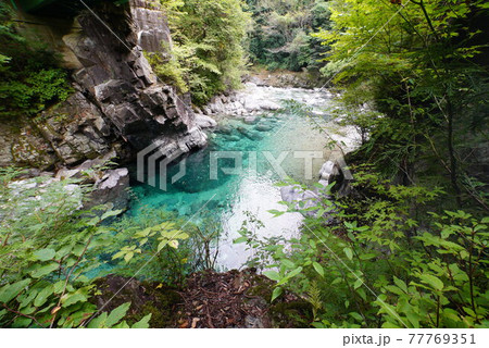 阿寺渓谷の清流 77769351