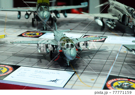 SEREMBAN, MALAYSIA -JULY 30, 2017: Several models of fighter planes made of plastic. It was built by collectors and fans of airplanes fighter model. SEREMBAN, MALAYSIA -JULY 30, 2017: Several models of fighter planes made of plastic. It was built by collectors and fans of airplanes fighter model. 77771159